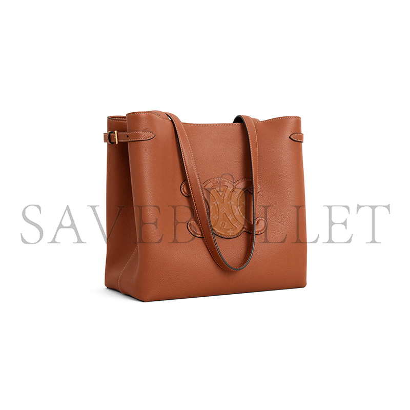 CELINE MEDIUM CABAS ANAÏS CUIR TRIOMPHE IN GRAINED CALFSKIN 121733ENY.04LU (54*29.5*15cm)